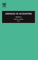 Advances in Accounting, Volume 23 (Advances in Accounting) (Advances in Accounting) 0762314257 Book Cover
