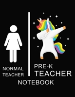 Normal Teacher  pre-k Teacher Notebook: Teacher  Notebook, unicorn cover / 8.5 x 11 1693373386 Book Cover