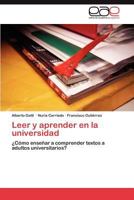 Leer y Aprender En La Universidad 3847365290 Book Cover