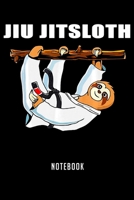 Notebook: Jiu jitsloth jiu jitsu funny gift for sloth lover Notebook-6x9(100 pages)Blank Lined Paperback Journal For Student-Jiu jitsu Notebook for Journaling & Training Notes-BJJ Jounal-Jiu jitsu Gif 1671926137 Book Cover