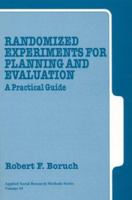 Randomized Experiments for Planning and Evaluation: A Practical Guide 0803935102 Book Cover
