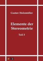 Elemente Der Stereometrie 3864035554 Book Cover
