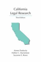 California Legal Research 1611638380 Book Cover