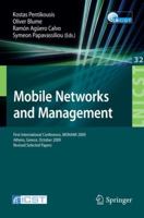 Mobile Networks and Management 364211816X Book Cover