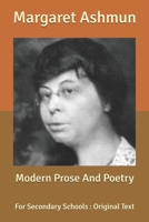 Modern Prose and Poetry for Secondary Schools 9357723749 Book Cover