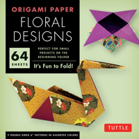 Origami Paper - Floral Designs - 6" - 60 Sheets: Tuttle Origami Paper: High-Quality Origami Sheets Printed with 9 Different Patterns: Instructions for 6 Projects Included 0804843236 Book Cover