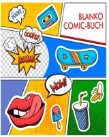 Blanko Comic Buch: Comicbuch zum selber zeichnen und selbsgestalten. Leere Raster. Das perfekte Geschenk für Kinder (German Edition) 1671686160 Book Cover