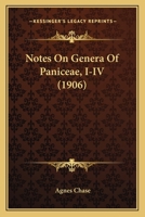Notes On Genera Of Paniceae, I-IV 1271729830 Book Cover