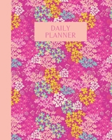 Daily Planner: 180 Days | Undated Schedule Organizer and Hourly Appointment Calendar | Notes, Gratitude, Wellness, and To Do List Sections | Floral ... Design in Pink, Purple, Blue, and Yellow 1672433517 Book Cover