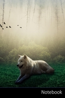 Notebook: Wolf / W�lfe Notizbuch / pers�nliches Tagebuch / Schreibheft / Logbuch / Planer / Vokabelheft / Notizen - 6 x 9 Zoll (15,24 x 22,86 cm, ca. DIN A5), 110 linierte Seiten mit Datumslinie, gl�n 1675889198 Book Cover