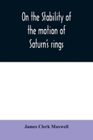 Maxwell on Saturn's Rings 9354010415 Book Cover