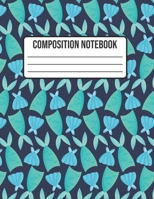 Composition Notebook: Mermaid Wide Ruled College Notepad 8.5 x 11 100 pages 1088503209 Book Cover
