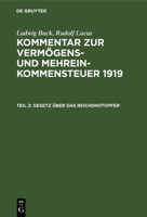 Gesetz Über Das Reichsnotopfer 3112330390 Book Cover