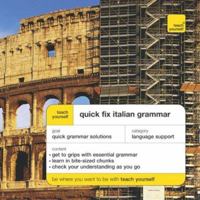 Quick Fix Italian Grammar 0340860235 Book Cover