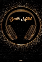 Death Metal Planner: Death Metal Golden Headphones Music Calendar 2020 - 6 x 9 inch 120 pages gift 1661594832 Book Cover