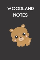 woodland notes: small lined Woodland Bear Notebook / Travel Journal to write in (6'' x 9'') 120 pages 1671915844 Book Cover