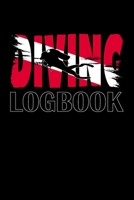 Diving Logbook: Diver’s Log for Scuba Divers | Grungy Diver Down Flag Lettering Design | 120 pages | 224 Dives 166011229X Book Cover