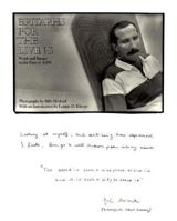 Epitaphs for the Living: Words And Images in the Time of AIDS 0870742892 Book Cover