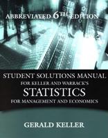 Solutions manual for Statistics for management and economics: a systematic approach 032456953X Book Cover