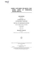 Looking a gift horse in the mouth: a post-Katrina review of international disaster assistance B0848SJLQL Book Cover