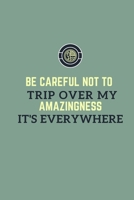 Be careful not to trip over my amazingness. It's everywhere.: Gift For Co Worker, Best Gag Gift, Work, Notebook, Journal, Diary (110 Pages, Lined, 6 x 9) 1709840250 Book Cover