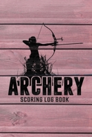 Archery Score Log Book: Archer Scoring Card Logbook - Rustic Pink Wood Theme for Women and Girls 1657914437 Book Cover