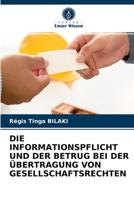 Die Informationspflicht Und Der Betrug Bei Der Übertragung Von Gesellschaftsrechten 6203252441 Book Cover