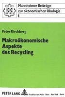 Makrooekonomische Aspekte Des Recycling 3631403976 Book Cover
