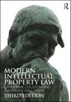 Modern Intellectual Property Law 0415556716 Book Cover
