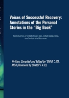 Voices of Successful Recovery: Annotations of the Personal Stories in the "Big Book" Summaries of what it was like, what happened, and what it is like now. 1304126390 Book Cover