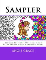Sampler: One Page from Every Single Angie Coloring Book! 1500929662 Book Cover