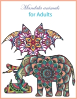 mandala animals for adults: mandala animals book B08847XVXN Book Cover