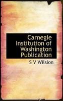Carnegie Institution of Washington Publication 1117161765 Book Cover