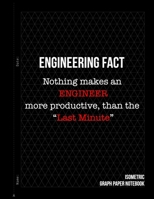 Engineering Fact: Nothing makes an Engineer more productive, than the “Last Minute”: Isometric Graph Paper Equilateral Triangle Journal For 3D ... Technical Drawing, laboratory work and more! 1677552786 Book Cover