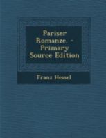 Pariser Romanze. Papiere eines Verschollenen 8026858964 Book Cover