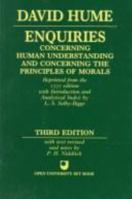 Enquiries Concerning the Human Understanding and Concerning the Principles of Morals 1015684882 Book Cover