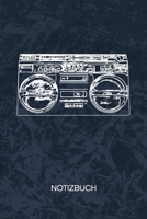 Notizbuch: A5 Kariert - Hip Hopper Heft - Musik Notizheft 120 Seiten KARO - Hip Hop Musik Notizblock Ghettoblaster Motiv - Stimmungsmacher Geschenk 1698666608 Book Cover