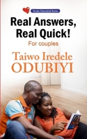 Real Answers, Real Quick- for Couples 9789567774 Book Cover