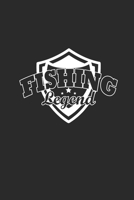 Fishing Legend: Angeln Notizbuch Fischen Notebook Fisching Planer Journal 6x9 liniert 1695541650 Book Cover