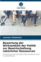 Bewertung der Wirksamkeit der Politik zur Bewirtschaftung natürlicher Ressourcen 6209344429 Book Cover
