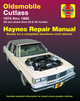 Oldsmobile Cutlass & Cutlass Supreme V6 & V8 Gas Engines (74-88) Haynes Repair Manual (Does not include info specific to diesel engine models. ... specific exclusion noted) 1850106118 Book Cover