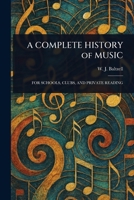 A COMPLETE HISTORY of MUSIC 1023404656 Book Cover
