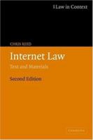 Internet Law: Text and Materials (Law in Context) 0521605229 Book Cover