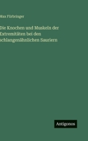 Die Knochen und Muskeln der Extremit�ten bei den schlangen�hnlichen Sauriern 3563132100 Book Cover