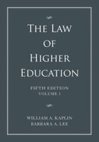 Law of Higher Education 1118032020 Book Cover