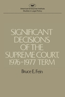 Significant Decisions of the Supreme Court 1976-77 0844732893 Book Cover