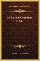 Abdominal Operations 1164557858 Book Cover