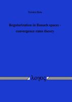 Regularization in Banach Spaces - Convergence Rates Theory 3832527451 Book Cover