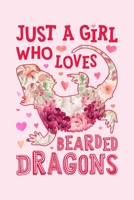 Just a Girl Who Loves Bearded Dragons: Bearded Dragon Lined Notebook, Journal, Organizer, Diary, Composition Notebook, Gifts for Bearded Dragon Lovers 1673872867 Book Cover