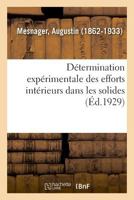 Détermination expérimentale des efforts intérieurs dans les solides 2329035632 Book Cover